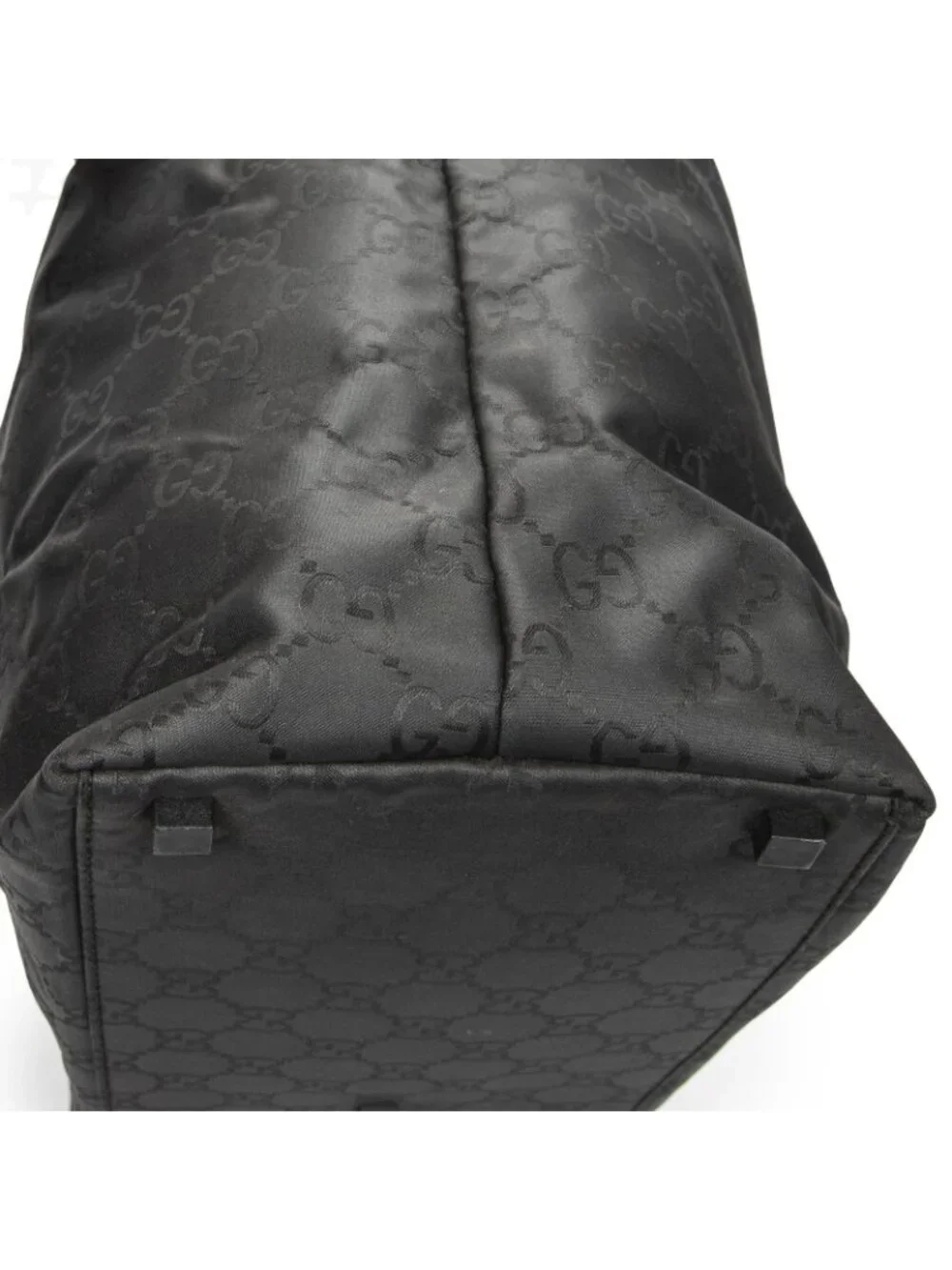 Gucci Large Zip Hobo Black GG Nylon Canvas